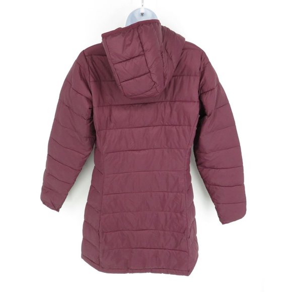 Amazon Essentials Women's Lightweight Water-Resistant Hooded Puffer Coat Burgund - Picture 5 of 6
